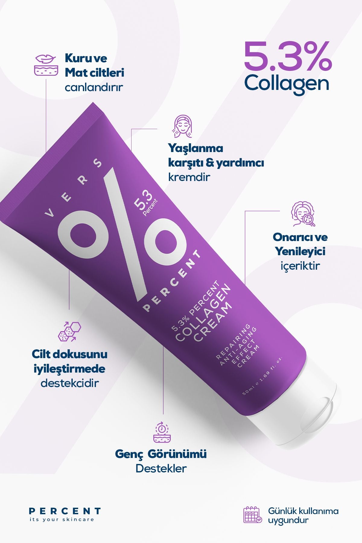 Percent Onarıcı ve Anti-Aging Etkili Krem