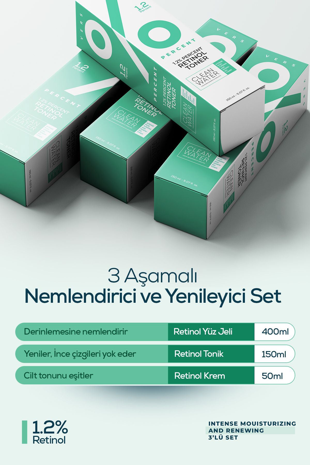 Percent Yoğun Nemlendirici ve Yenileyici Set