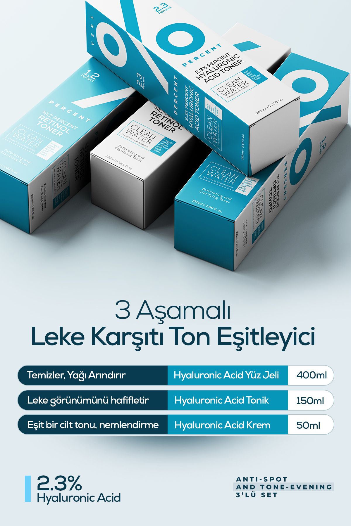 Percent Leke Karşıtı ve Ton Eşitleyici Set