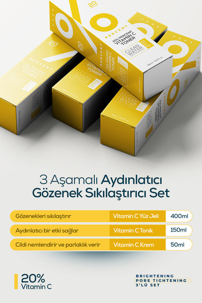 Percent Aydınlatıcı ve Gözenek Sıkılaştırıcı Set